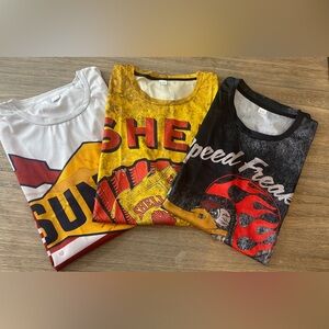 Men’s 3-Pack Bundle S/S Crew Neck, Vintage Gas Stations Size XXL
